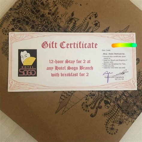 sogo gift certificate